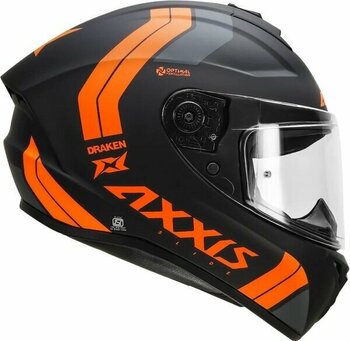 Axxis Draken S Slıde B4 Turuncu Motosiklet Kask - XS