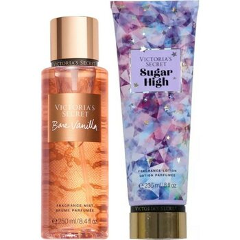 Victoria's Secret Bare Vanilla & Sugar High Vücut Losyonu ve Spreyi 2'li Set