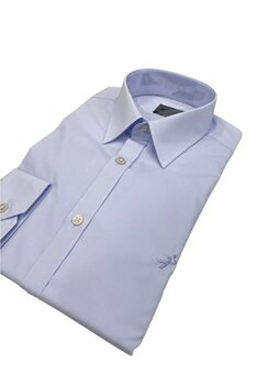 Sarar Interview Slim Fit Açık Mavi Gömlek M Beden