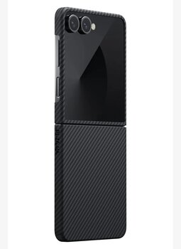 Galaxy Z Flip7 Siyah Gri Aramid Fiber Kılıf | MagSafe Uyumlu Ultra İnce Bedensiz 15621324