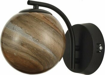 Avizemoda Galaksi Aplik Toprak Desen Camlı Salon Oturma Odası Modern Sarkıt APLİK - (Siyah Kasa)