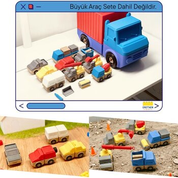 Modüler Oyuncak Araba Seti (50 Parça)