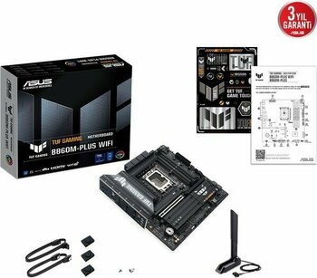 Asus Tuf Gamıng B860M-PLUS Wıfı B860 Ddr5 (Vga Yok) Glan 2.5g Matx Hd Dp Typ-C Wf7 Bt M2 1851P Anakart