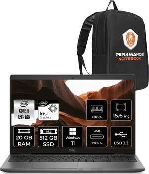 Dell Latitude 3540 İ5-1235U 20Gb Ram 512Gb Ssd 15.6'' Fhd W11Home Dizüstü Bilgisayar & Per4 Çanta