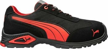 Puma Madrid Low S1P İş Ayakkabısı - 40 - Siyah - Kırmızı