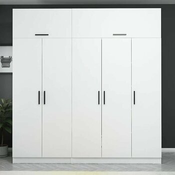 Kale 5 Kapaklı Zincir Dolap-yüklük - Beyaz 255cm Beyaz