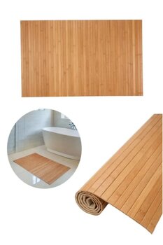 TUMU LIFE Bambu Kaydırmaz Banyo Matı 80 X 50 Cm