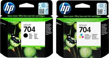 Hp 704 Siyah Ve Renkli Kartuş Takım