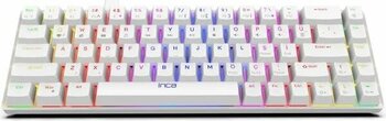Inca IKG-453 Empousa Beyaz Kablolu USB Oyuncu Mekanik Red Switch RGB Işıklı Klavye