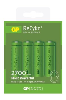 GP Batteries GP AA 2600 mAh Şarjlı Kalem Pil 4'lü Paket GP270AAHCEMTR