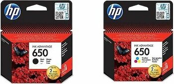 HP 650 CZ101AE Siyah + Renkli 2'li Set Kartuş