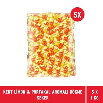 Kent Olips Limon & Portakal Aromalı Dökme Bayram Şekeri 1 Kg - 5 Adet