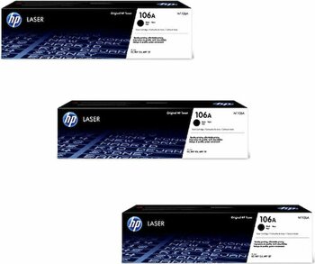 Hp 106a-W1106a / 135r Orjinal Toner 3'lü Avantaj Paket
