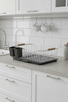 Teknotel Tek Katlı Bulaşıklık Tabaklık Oluklu Tepsi Bulaşık Kurutmalık Beyaz Kb088 Beyaz