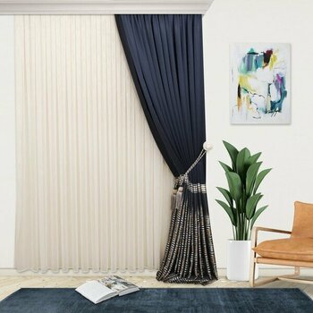 Perhal Yeni Model Ece Desen Kırışmayan Etekleri Kurşunlu 1-2,5 Pile Son Moda Tül Perde - Kırık Beyaz - 225 x 260 cm