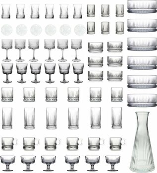 Paşabahçe Elysia 67 Parça Bardak, Sunumluk, Kokteyl, Çerezlik, Kadeh ve Kahve Yanı Full Çeyiz Seti