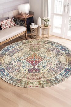 BigArts Home Modern Sanat Esintili Soyut Desenli Kaymaz Taban Salon Mutfak Antre Halısı Yolluk Ve Yuvarlak Halı