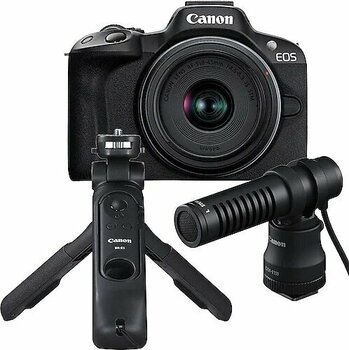 Canon EOS R50 24.2 MP Siyah Vlogger Çekim Seti