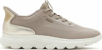 Geox Kadın Bej Spherica Plus Bağcıklı Kalın Tabanlı Kumaş Sneaker D557MA06KBNCH62L - 37