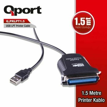 Qport Q-PRLPT1.5 1,5 m USB/LPT Kablo