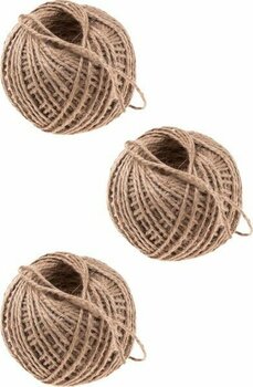 3 Adet Jut Ipi 100 gr Doğal Ip, Çuval Ip, Hasır Ip, Hasır Renk - Kahverengi