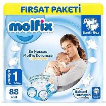 Molfix No:1 Yenidoğan 88 Adet Bebek Bezi