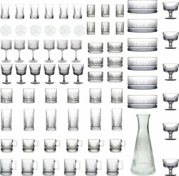 Paşabahçe Elysia 73 Parça Bardak, Sunumluk, Kokteyl, Çerezlik, Kadeh ve Kahve Yanı Full Çeyiz Seti