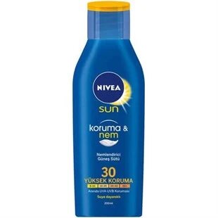 Nivea Sun Güneş Sütü Koruma & Nem Nemlendirici Spf30 200 Ml
