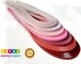 Hayal Sepeti Kırmızı Dünya Serisi Hayal Quilling Kağıtları 7renk