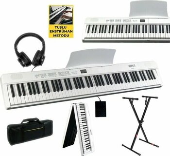 Midex PLX-80WHST Beyaz Dijital Piyano