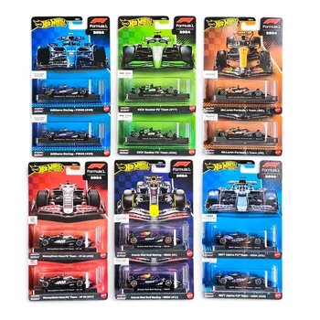 Hot Wheels Premium F1 Formula 1 2024 - Mix Tam Set 12 Araç