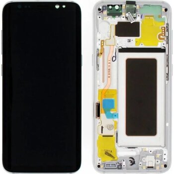 Samsung Galaxy Uyumlu S8 Sm-g950 Lcd Ekran Dokunmatik Çıtalı Silver Diğer