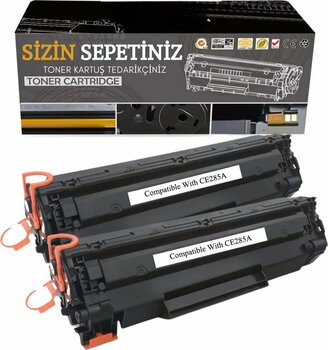 HP Laserjet P1102 P1104w M1132 M1212nf M1217 CE285A 85A Muadil Toner 2 ADET