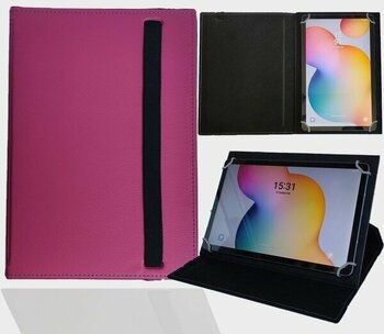 ZDN Case Apple iPad 9. Nesil 10.2 Tablet Uyumlu Standlı Üniversal Kapaklı Tablet Kılıfı - Pembe