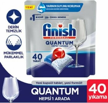 Finish Quantum 40 Tablet Bulaşık Makinesi Deterjan