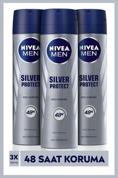 NIVEA Deodorant Sprey Silver Protect 150ml.Erkek X 3 Adet