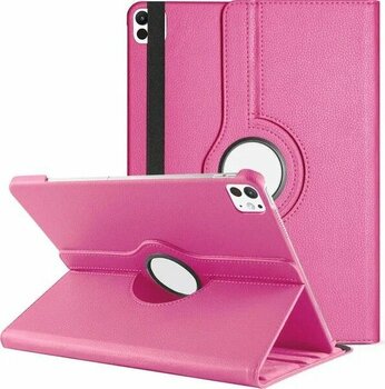 Microsonic iPad Pro 13 2024 Pembe Deri Tablet Kılıfı
