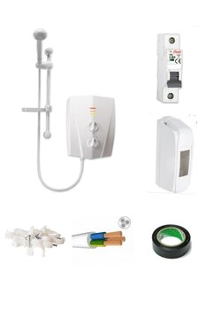 Veito Banyo Tipi Elektrikli Şofben V1200 3mt Kablolu Tam Takım Set ( Montaj Hariç )