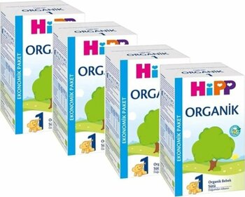 Hipp 1 Organik Bebek Sütü 600 gr 4'lü