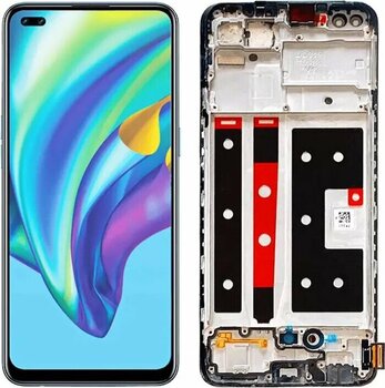 Oppo Reno 4 Lite Lcd Ekran Dokunmatik Çıtalı Tft Cph2125 Siyah