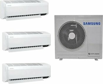 Samsung Wind Free Multi 1+3 Sistem Aj080txj4kh/ea 7+12+18 Btu 8 kw Dış Ünite Klima