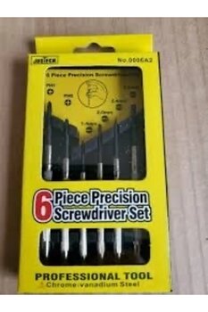 abnturk 6 Adet Mini Tornavida Seti, Kılıflı, Justech Tornavida Kiti