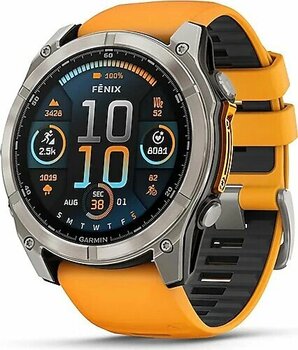 Garmin Fenix 8 51 mm Titanyum Turuncu Akıllı Saat