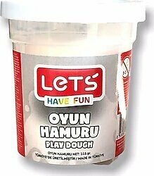 Lets Tek Renk 115 gr Beyaz Oyun Hamuru L8440