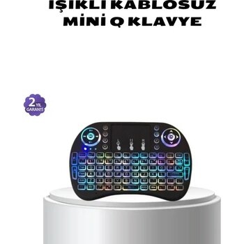 İsmiyle Al Işıklı Q Klavye – Entegre Touchpad, Ergonomik Tasarım ve Türkçe Karakter Desteği