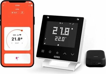 yenibagshop Akıllı Oda Termostatı v5, Wi-Fi Kablosuz Kombi ve Klima Kontrolü, Beyaz
