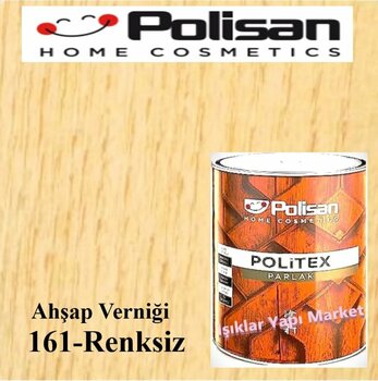 Polisan Ahşap Verniği-vernik-politex Lux Vernikli Parlak-renksiz