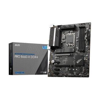 MSI PRO B660-A DDR4 Intel B660 Soket 1700 DDR4 4800(OC)MHz ATX Gaming Anakart
