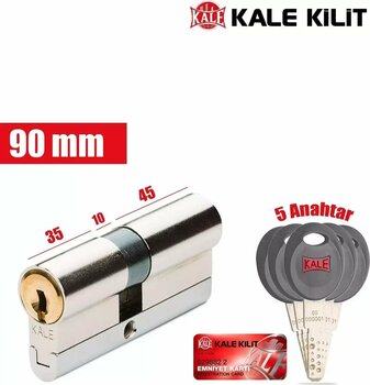 Kale Kilit 164 Cec 90 Mm Tüpten Şifreli Yüksek Güvenlikli Kilit Göbeği