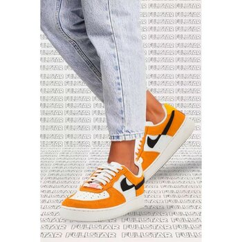 Nike Air Force 1 Lxx Af1 Leather Sneaker White Hakiki Deri Beyaz Hardal Spor Ayakkabı - 40,5